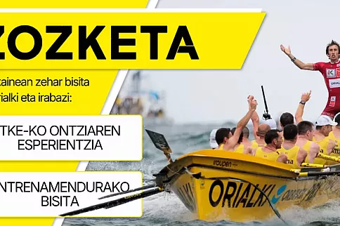 Vive el remo desde dentro con un doble sorteo “experiencia Orio-Orialki”